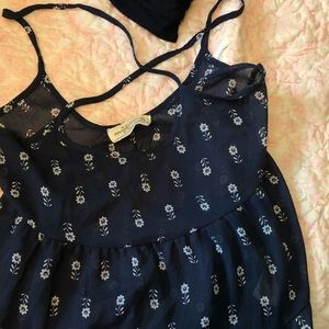 abercrombie tank top floral